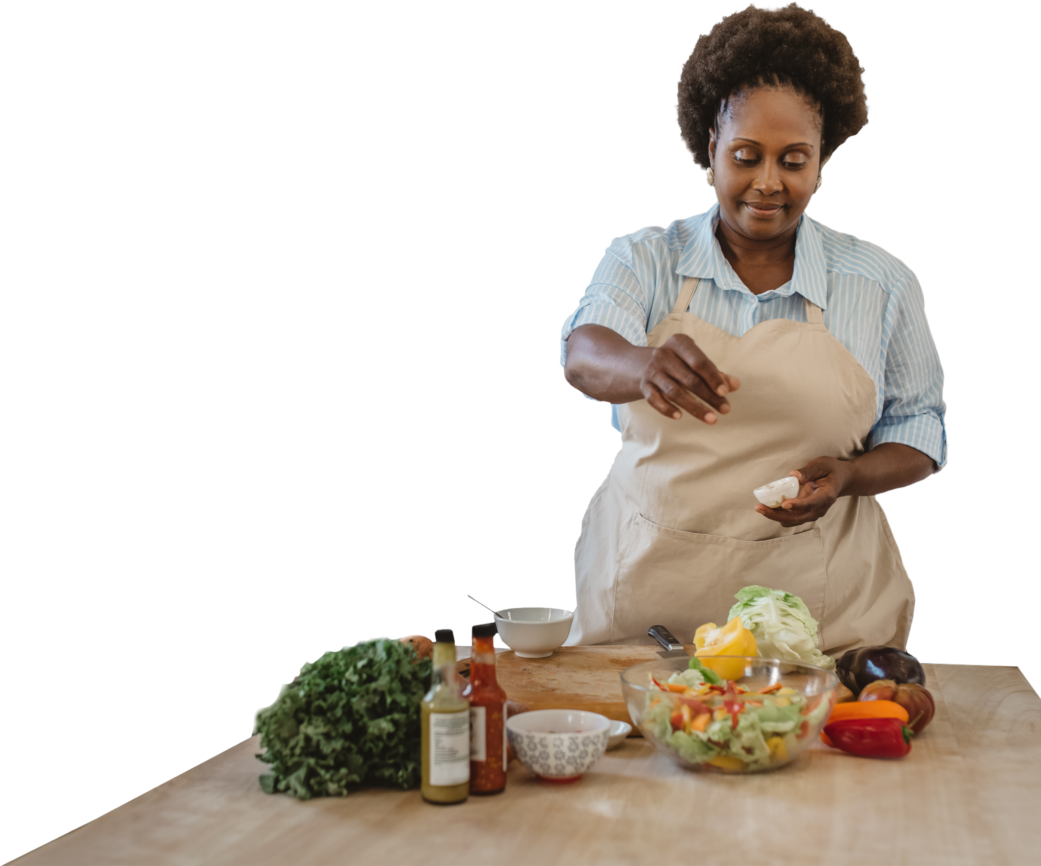 Woman cooking